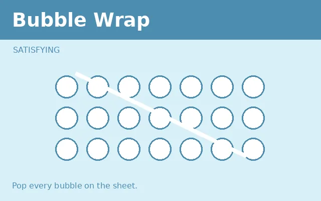 Bubble Wrap game preview