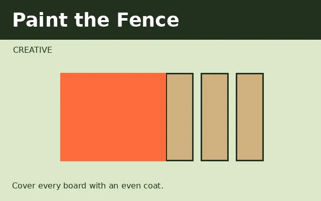 Paint the Fence game preview